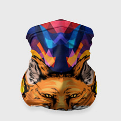 Бандана-труба АБСТРАКЦИЯ И ГОЛОВА ЛИСЫ FOX HEAD, цвет: 3D-принт
