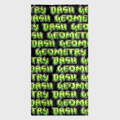 Бандана Geometry Dash: Green Pattern Logo / 3D-принт – фото 3