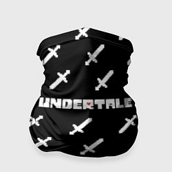 Бандана-труба UNDERTALE LOGO СРАЖЕНИЕ, МЕЧИ, цвет: 3D-принт