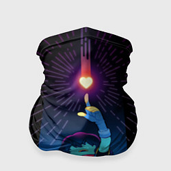 Бандана-труба DELTARUNE HEART SYMBOL, цвет: 3D-принт