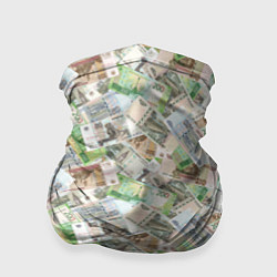 Бандана-труба Деньги РФ Рубли, цвет: 3D-принт