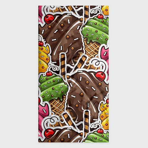 Бандана Шоколадные сладости Мороженое / 3D-принт – фото 3