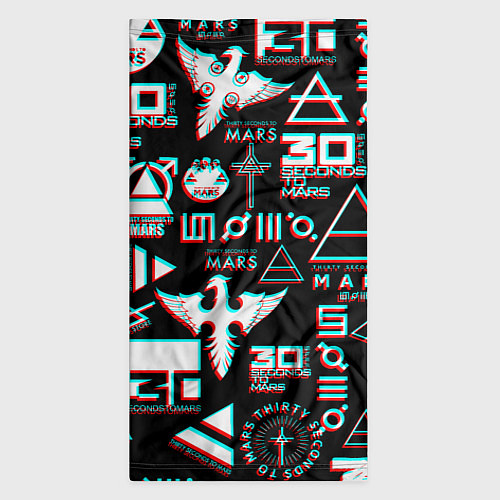 Бандана 30 Seconds to Mars - Glitch / 3D-принт – фото 3