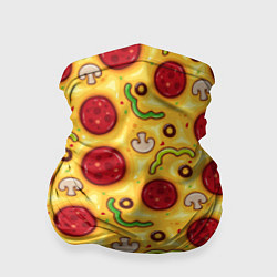 Бандана-труба Pizza salami, цвет: 3D-принт