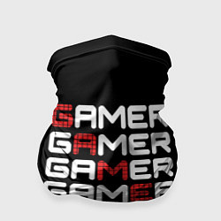 Бандана-труба GAMER - GAMER - GAMER, цвет: 3D-принт