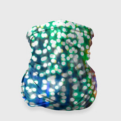 Бандана-труба Новогодняя инсталляция - Шары, цвет: 3D-принт