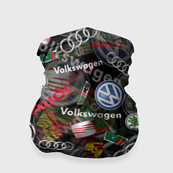 Бандана-труба Volkswagen Group AUDI VW SEAT PORSCHE SKODA, цвет: 3D-принт
