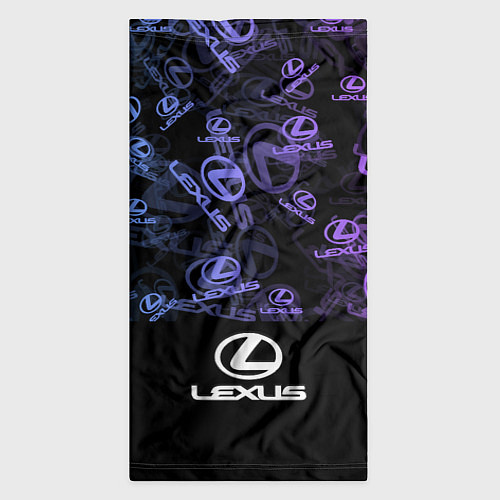 Бандана LEXUS LOGO NEON PATTERN / 3D-принт – фото 3