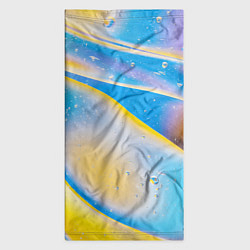 Бандана-труба Градиент Жёлто-Голубая Абстракция, цвет: 3D-принт — фото 2