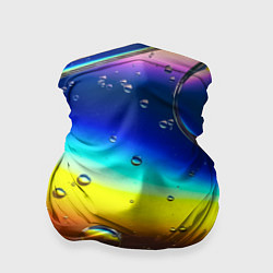 Бандана-труба Градиент Жёлто-Синяя Абстракция, цвет: 3D-принт
