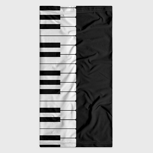 Бандана Черно-Белое Пианино Piano / 3D-принт – фото 3