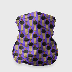 Бандана-труба Свидетель из Фрязино фиолетовый, цвет: 3D-принт