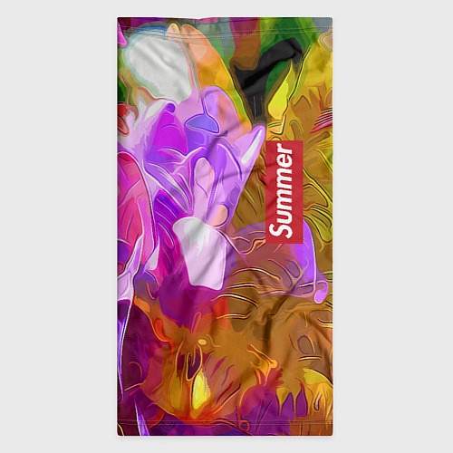 Бандана Красочный цветочный узор Лето Colorful Floral Patt / 3D-принт – фото 3
