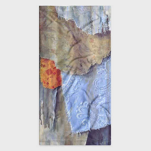 Бандана Разноцветные лоскуты ткани тряпка Rags hanging on / 3D-принт – фото 3