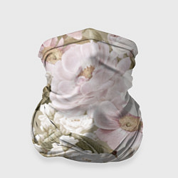 Бандана-труба Цветы Английский Садовый Узор, цвет: 3D-принт