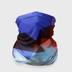 Бандана-труба Абстрактный цветной узор из треугольников Abstract, цвет: 3D-принт