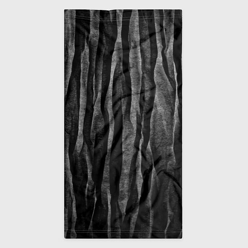 Бандана Полосы чорные серые роизвольные random black strip / 3D-принт – фото 3