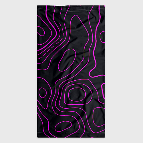 Бандана THE ILLUSION OF PURPLE LINES / 3D-принт – фото 3