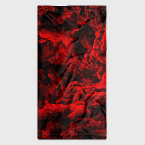 Бандана Красный дым Red Smoke Красные облака / 3D-принт – фото 3