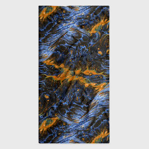 Бандана Оранжево-Синяя Вулканическая Лава / 3D-принт – фото 3