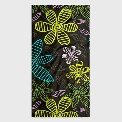 Бандана MULTICOLORED TRANSPARENT FLOWERS / 3D-принт – фото 3
