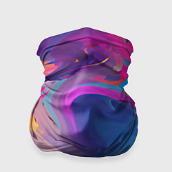 Бандана-труба Красочные разводы Абстракция, цвет: 3D-принт