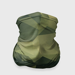 Бандана-труба 3д полигоны - камуфляж, цвет: 3D-принт