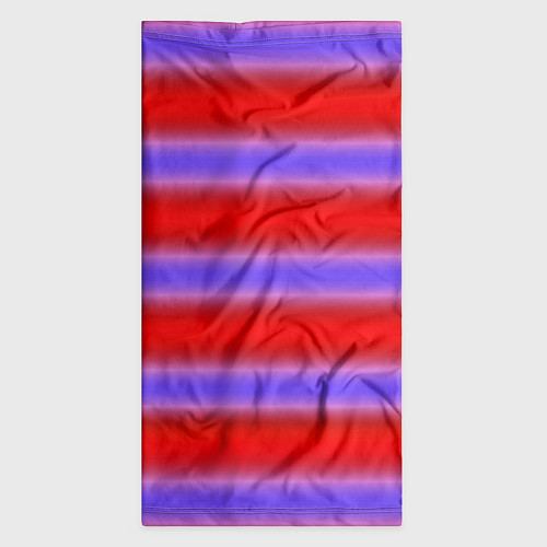 Бандана Striped pattern мягкие размытые полосы красные фио / 3D-принт – фото 3