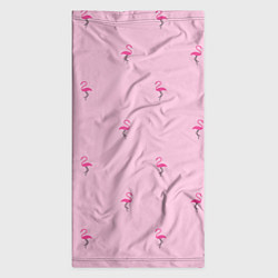Бандана-труба Фламинго на розовом фоне, цвет: 3D-принт — фото 2