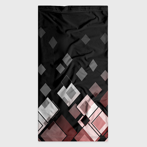 Бандана Geometric pattern черно-коричневый узор Ромбы / 3D-принт – фото 3