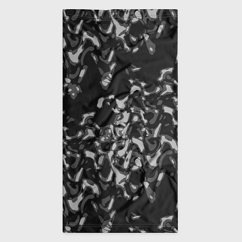 Бандана Абстрактный узор в темных серых тонах / 3D-принт – фото 3