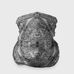 Бандана-труба Black and white oriental ornament, цвет: 3D-принт