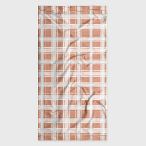 Бандана Light beige plaid fashionable checkered pattern / 3D-принт – фото 3