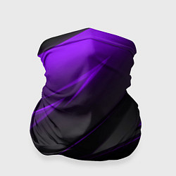Бандана-труба Geometry Черный и фиолетовый, цвет: 3D-принт