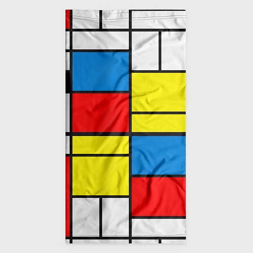 Бандана Texture of squares rectangles / 3D-принт – фото 3