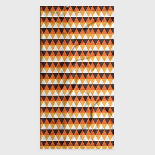 Бандана Треугольники на оранжевом фоне / 3D-принт – фото 3