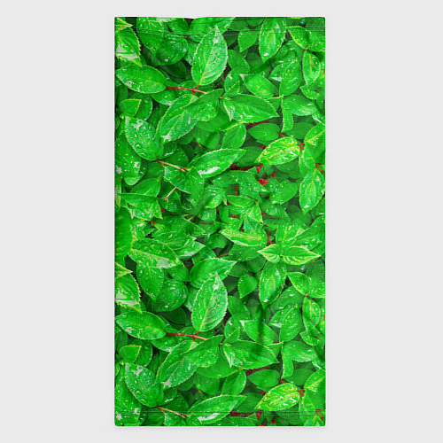 Бандана Зелёные листья - текстура / 3D-принт – фото 3