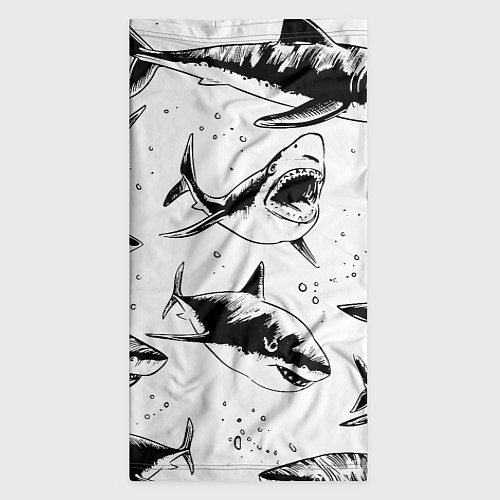 Бандана Кровожадные акулы - стая / 3D-принт – фото 3
