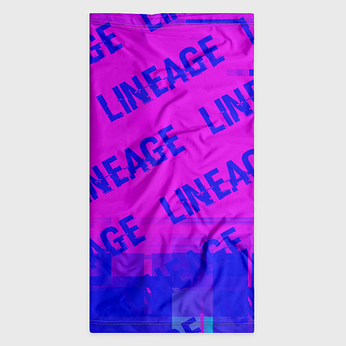 Бандана Lineage glitch text effect: паттерн / 3D-принт – фото 3