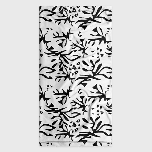 Бандана Черно белый абстрактный модный узор / 3D-принт – фото 3