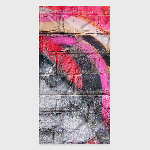 Бандана Граффити на кирпичной стене - фрагмент / 3D-принт – фото 3