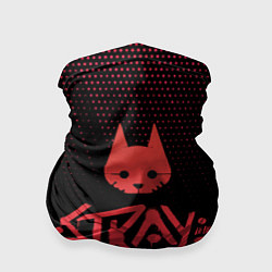 Бандана-труба Stray game cat бродячий кот игра, цвет: 3D-принт