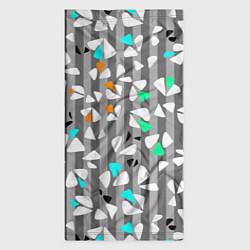 Бандана-труба Abstract pattern on striped gray background, цвет: 3D-принт — фото 2