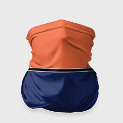 Бандана-труба Combined pattern striped orange red blue, цвет: 3D-принт