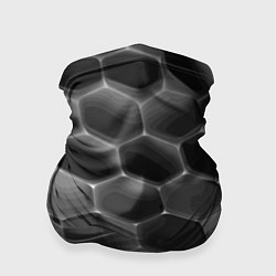 Бандана-труба Черные камни, цвет: 3D-принт