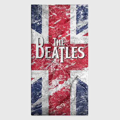 Бандана The Beatles - лого на фоне флага Великобритании / 3D-принт – фото 3