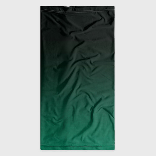 Бандана Черный и бирюзово - зеленый, текстурированный под / 3D-принт – фото 3