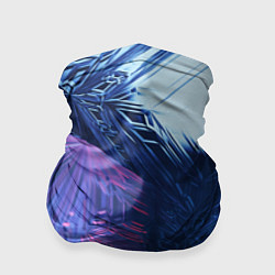 Бандана-труба Абстрактные ледяные кубы - Розовый и синий, цвет: 3D-принт