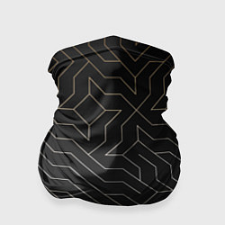 Бандана-труба Black gold - Узоры, цвет: 3D-принт