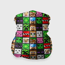 Бандана-труба Minecraft - characters, цвет: 3D-принт